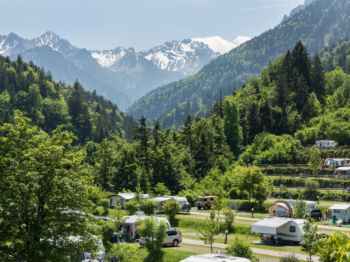 Campingplatz in den Bergen